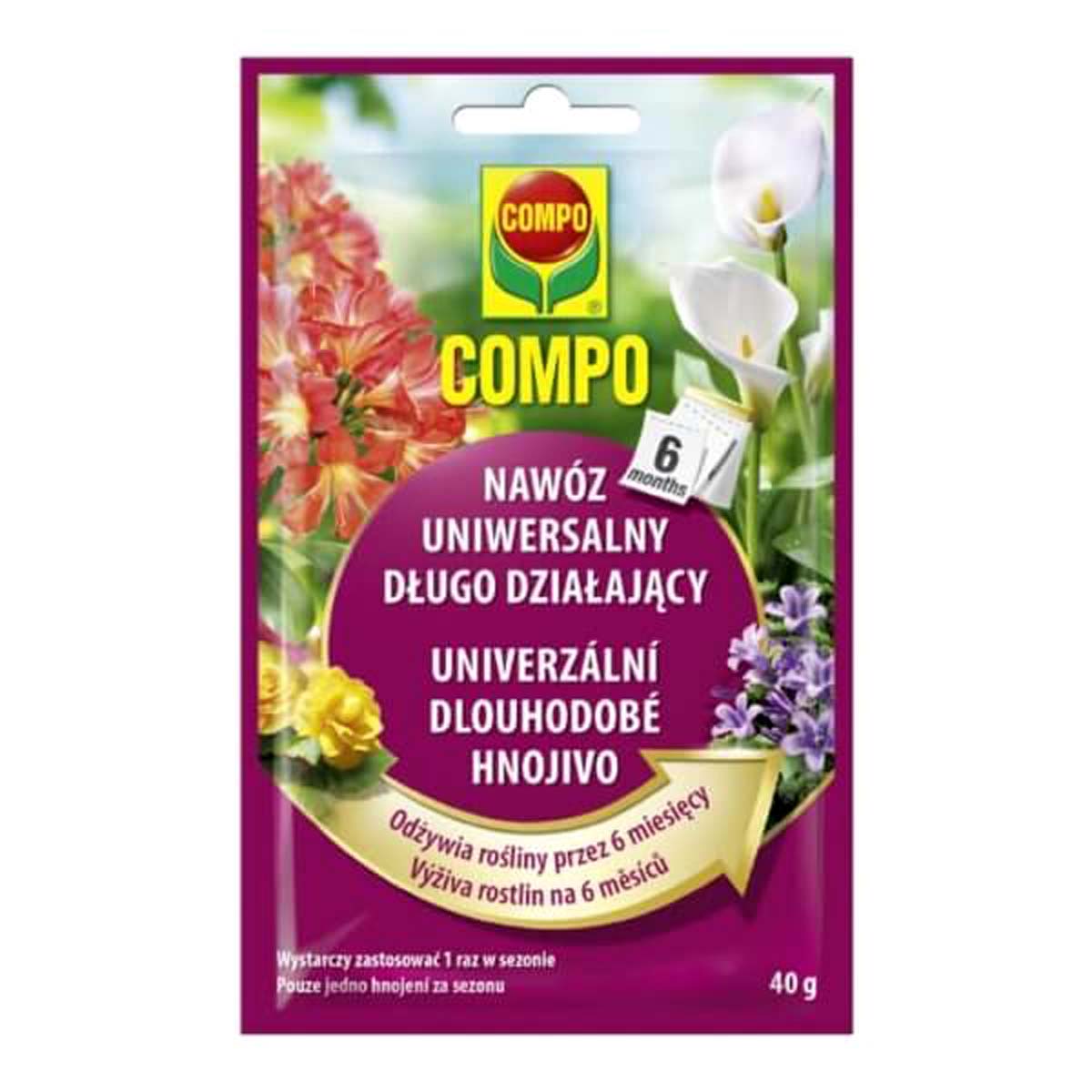 Nawóz uniwersalny długo działający 6 miesięcy Compo